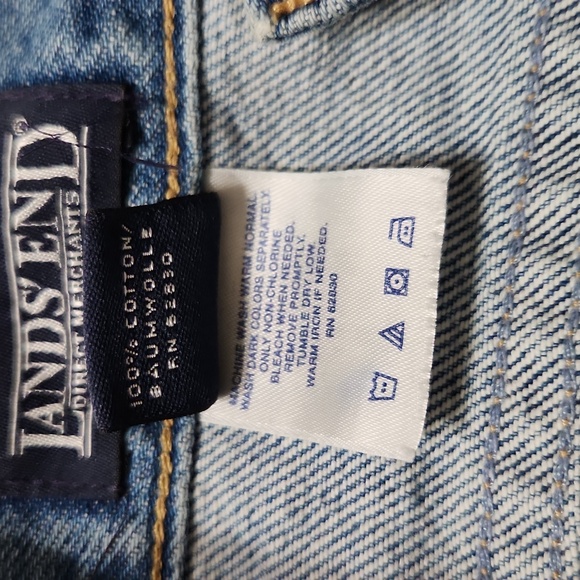 Women's Lands End denim jeans size 10 regular, very little wear - Picture 5 of 6